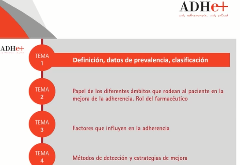 Ayuda a tus pacientes a mejorar la adherencia a sus tratamientos con este nuevo curso